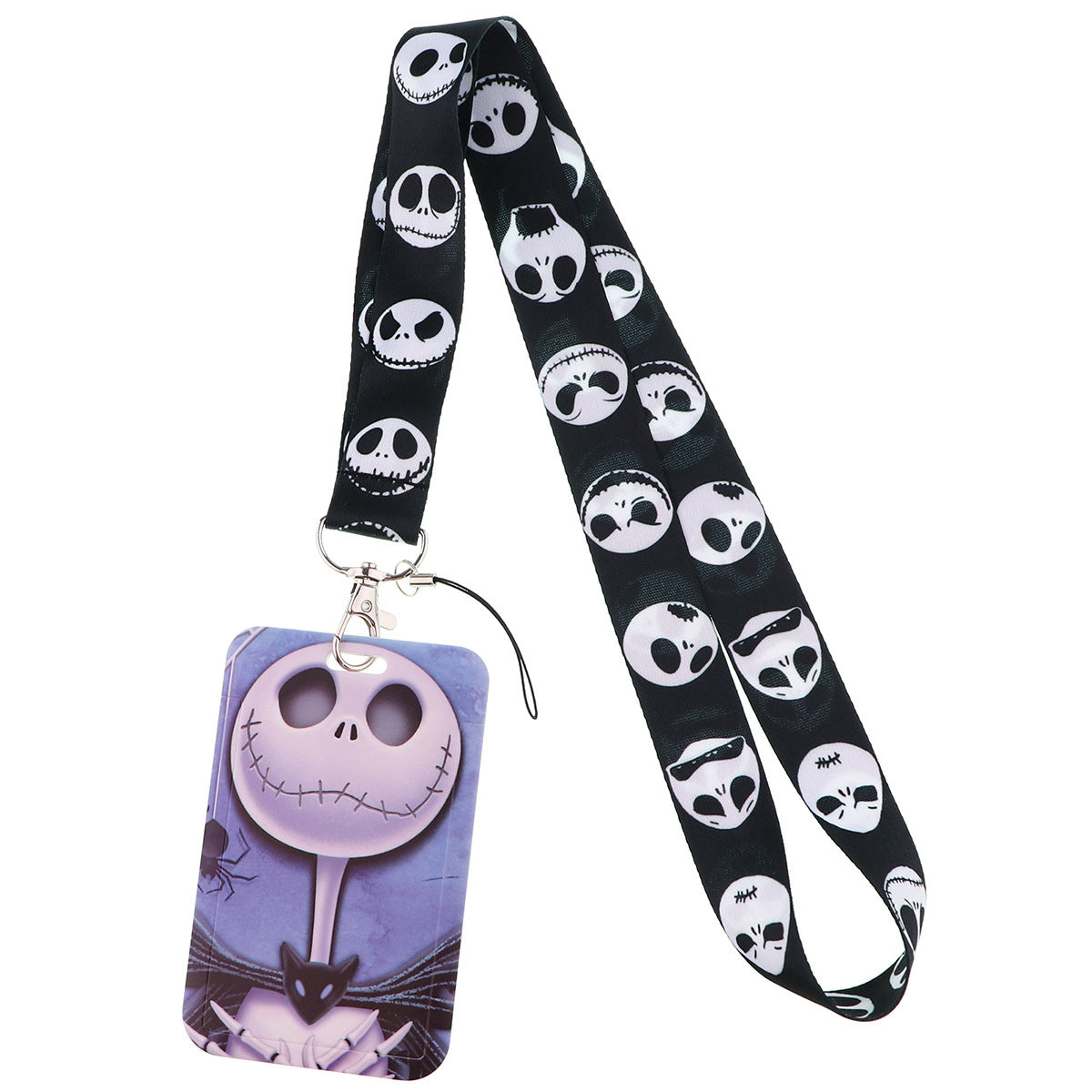Spooky Halloween Funny Christmas Phone Strap ID Card Holder Work Badge Student Card Lanyard