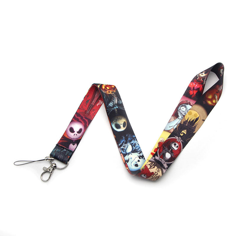 Spooky Halloween Funny Christmas Phone Strap ID Card Holder Work Badge Student Card Lanyard