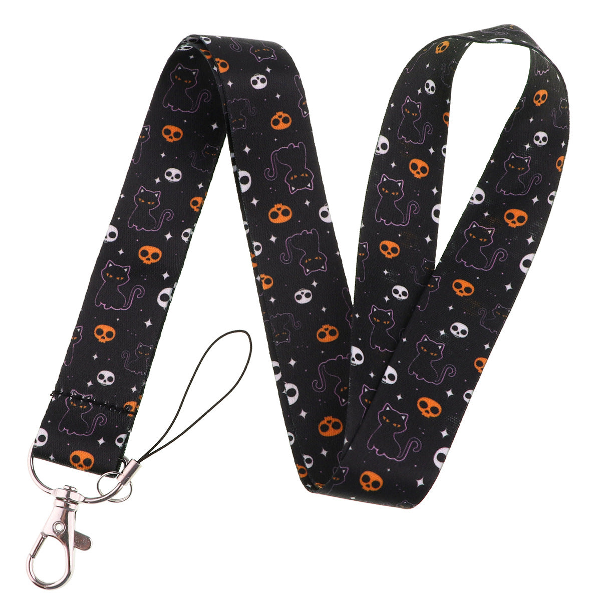 Spooky Halloween Funny Christmas Phone Strap ID Card Holder Work Badge Student Card Lanyard