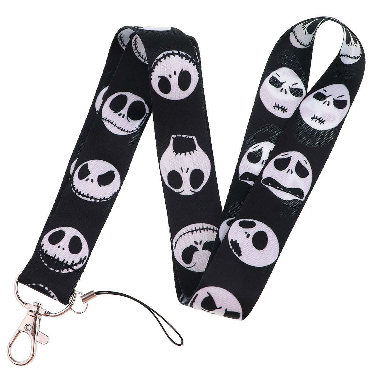 Spooky Halloween Funny Christmas Phone Strap ID Card Holder Work Badge Student Card Lanyard