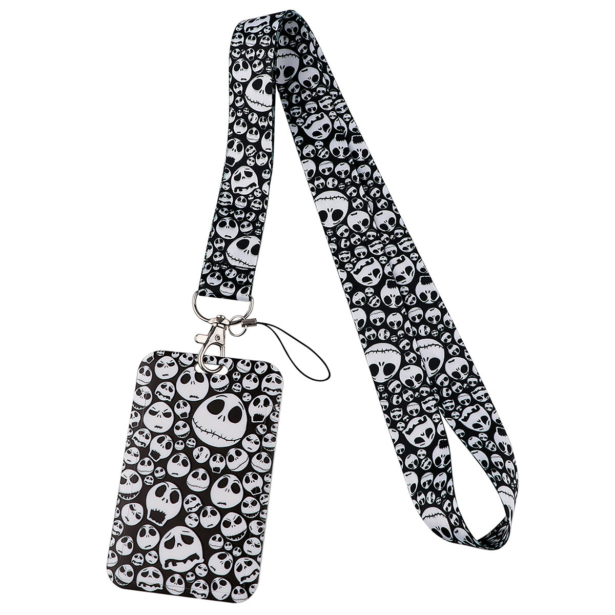 Spooky Halloween Funny Christmas Phone Strap ID Card Holder Work Badge Student Card Lanyard