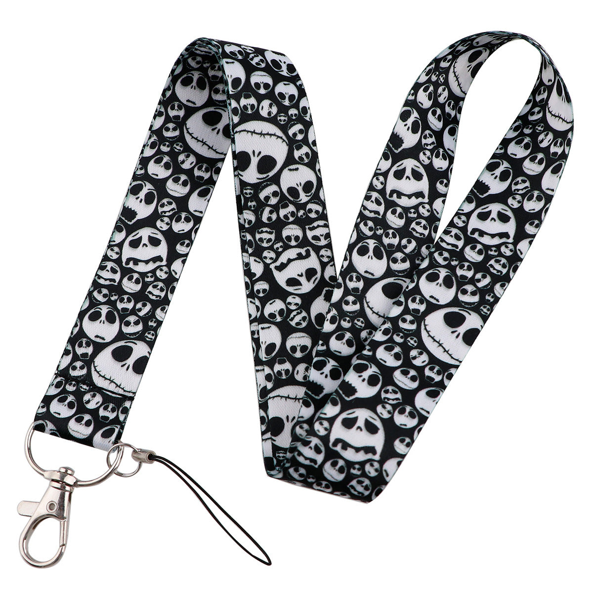 Spooky Halloween Funny Christmas Phone Strap ID Card Holder Work Badge Student Card Lanyard